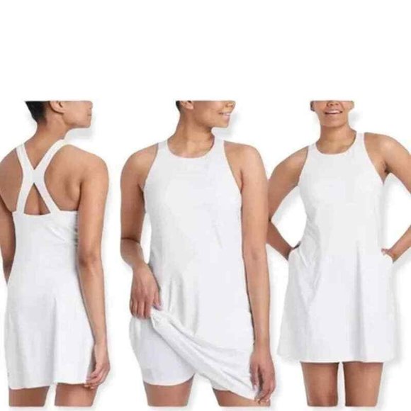 White All in Motion Tennis and Workout Dress - Picture 2 of 7